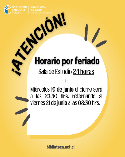 Feriado - Sala de Estudios 24 horas 