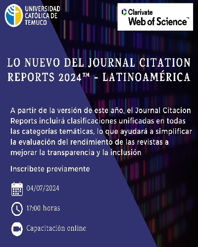 Explore con nosotros la actualización anual del Journal Citation Reports (JCR)™.