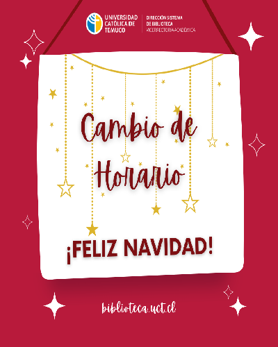 Cambio de Horario por navidad