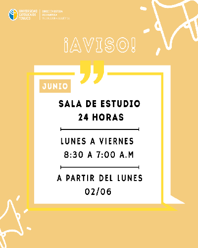 Sala de estudios 24 horas 2025